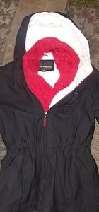 Jacket with furry inside scarf included